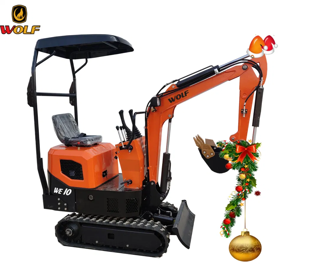 Wolf 1 Ton Mini Excavator We10 Digger Excavator for Farm