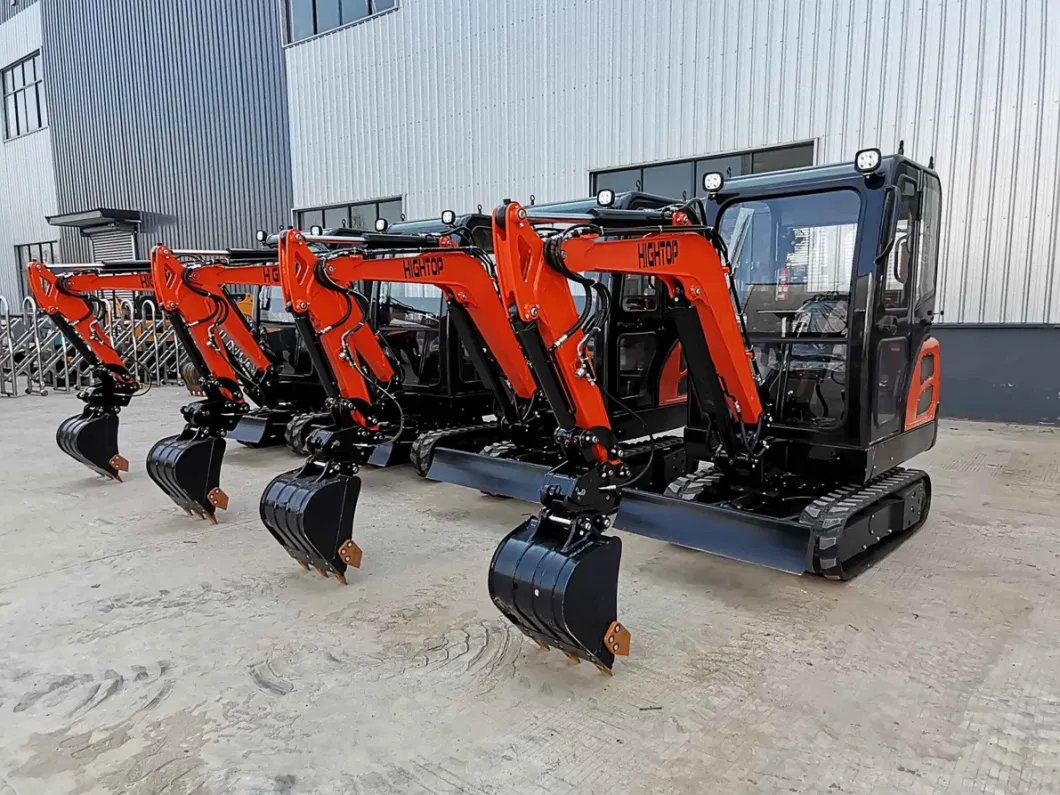 China Mini Excavator 0.8t Small Digger 1 Ton Excavator with Rubber Track