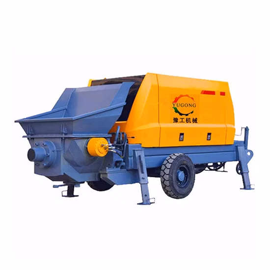 Baumaschinen Diesel Elektrische tragbare kleine Mini-Steinzementmischer Kolbenmörtel-Injektionsmaschine Betonpumpe